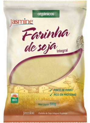 FARINHA DE SOJA.png - Farinha de Soja OrgânicaSOJA 100% ORGÂNICA CERTIFICADA – NÃO TRANSGÊNICORICO EM FIBRASRICO EM PROTEÍNASRICO EM FERROBAIXO TEOR DE SÓDIOIngredientes: Soja orgânica moída e tostadaNÃO CONTÉM GLÚTENDisponível na versão: 500g.